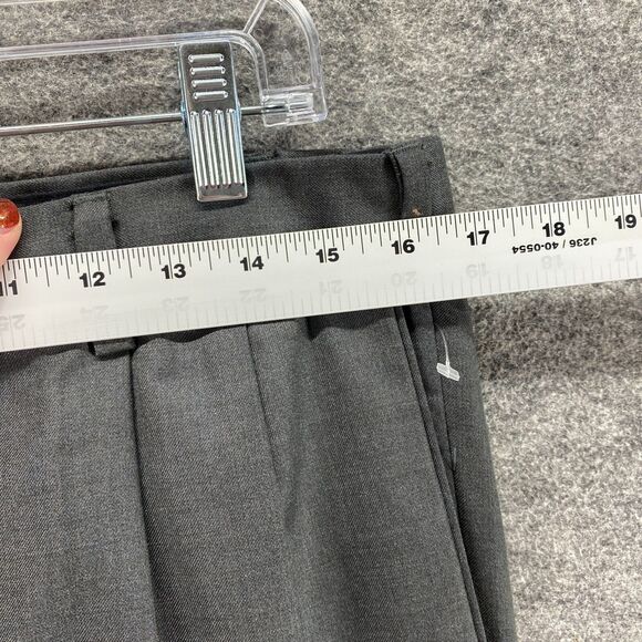 Giorgio DePaoli Dress Pants Men 34*30 Gray High Rise Pleated Straight Cuffed - Picture 5 of 10